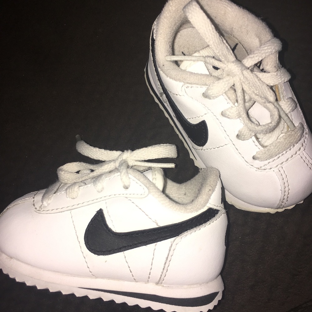 White/Black Nike Cortez